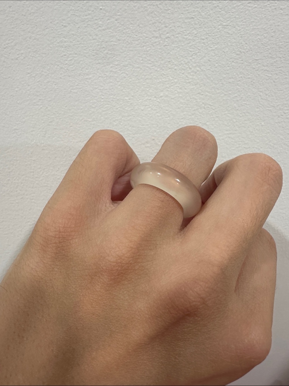 Polished Stone Stacking Rings - Neutral Mix - Picture 2 of 5
